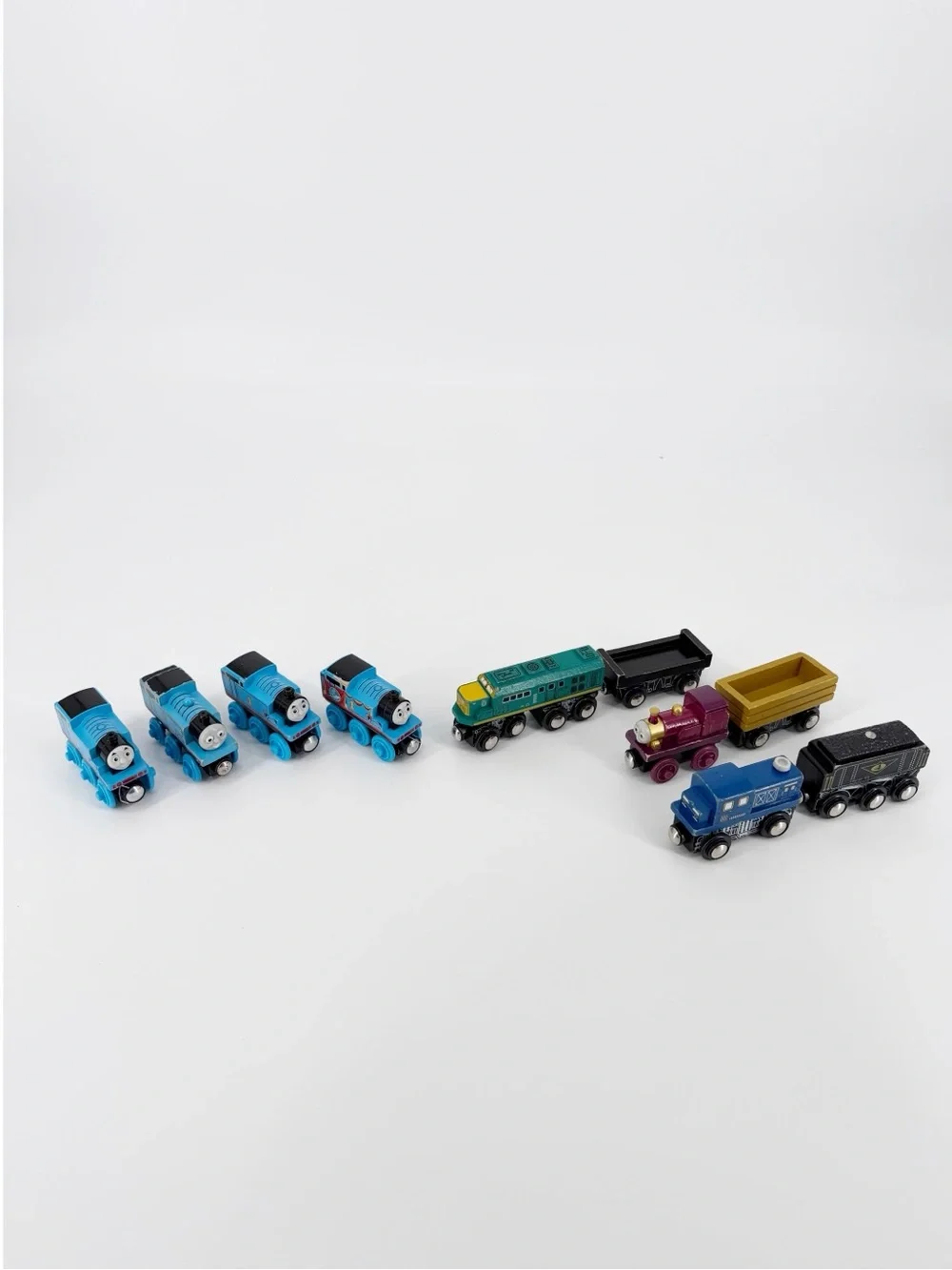 Imaginarium Wooden Trains Engines & Cargo Cars Thomas Friends Railway Lot x 10